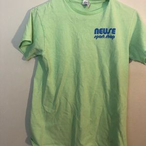 green sports t-shirt